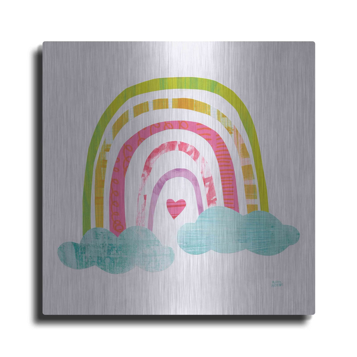 'Unicorn Magic VII Sq' by Melissa Averinos – Metal Wall Art
