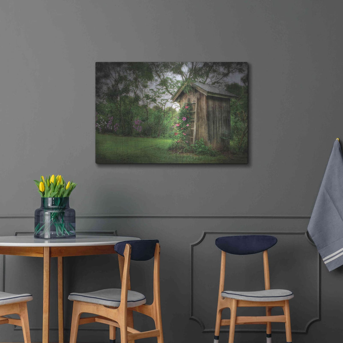 'Fragrant Outhouse' by Lori Deiter – Metal Wall Art, 36x24 room view