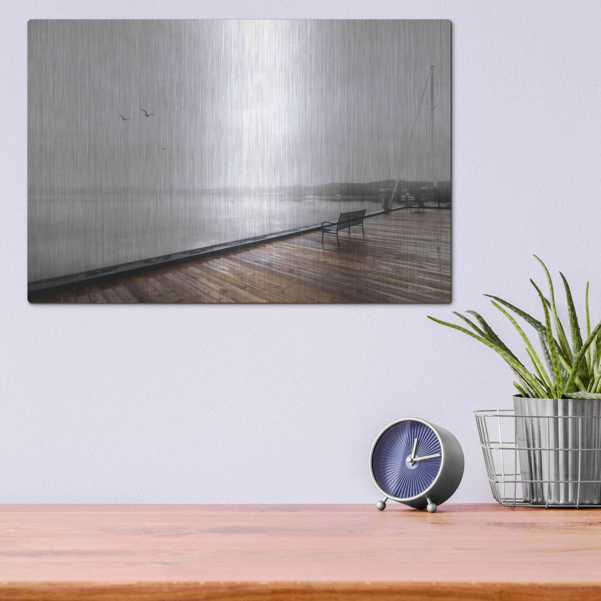 'Newport Dock II' by Lori Deiter – Metal Wall Art, 16x12 room view