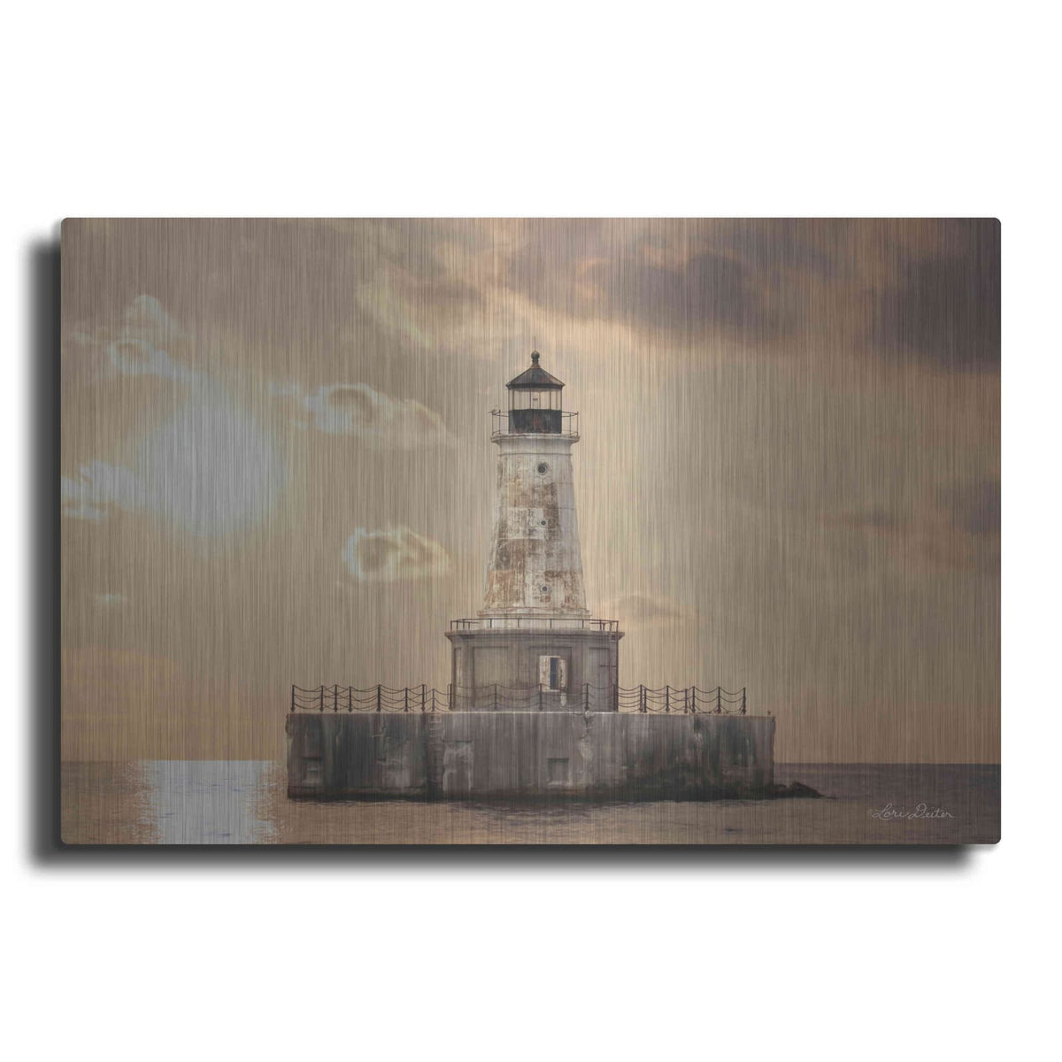 'Charity Shoal Lighthouse' by Lori Deiter – Metal Wall Art