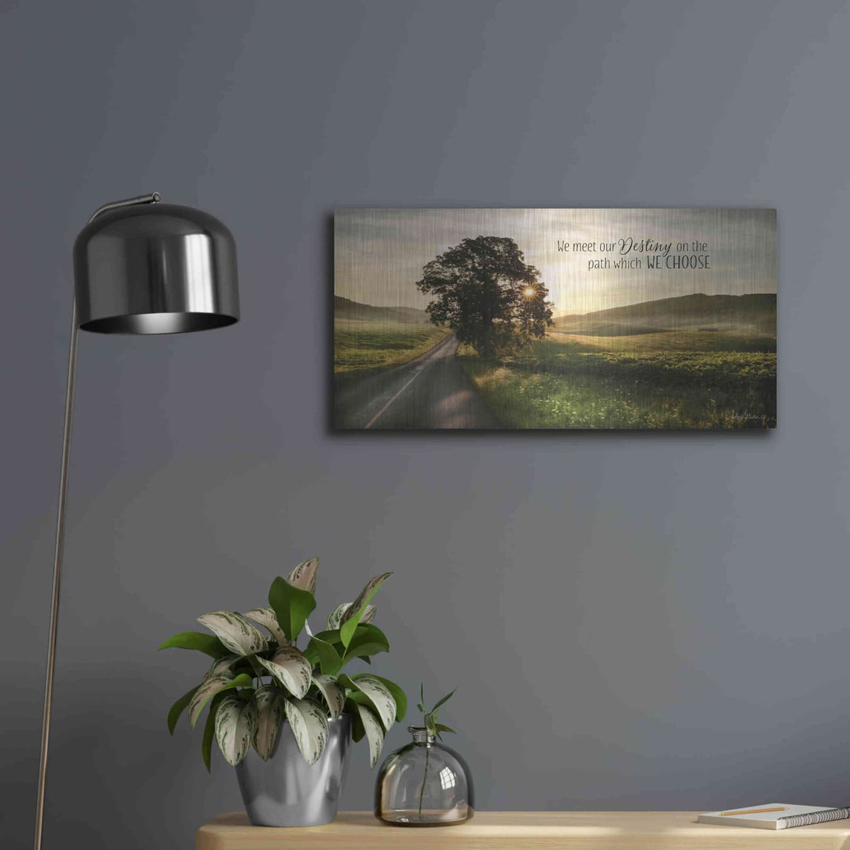 'Destiny' by Lori Deiter – Metal Wall Art, 24x12 room view
