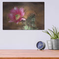'Vibrant Cactus Flower' by Lori Deiter – Metal Wall Art, 16x12 room view