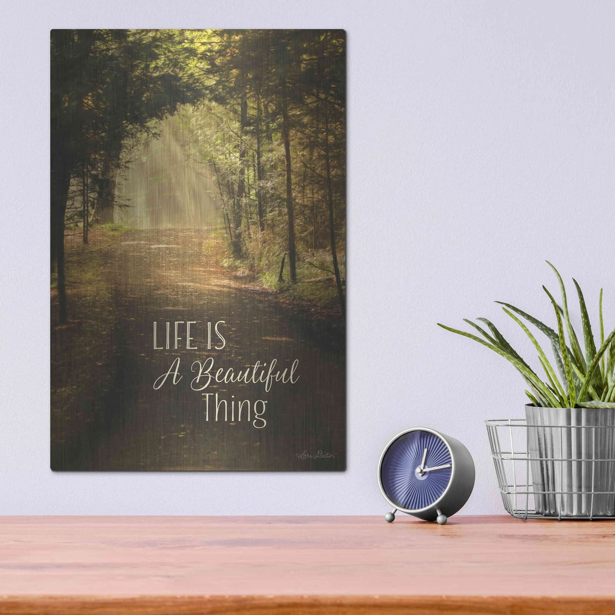 'Life is a Beautiful Thing' by Lori Deiter – Metal Wall Art, 12x16 room view