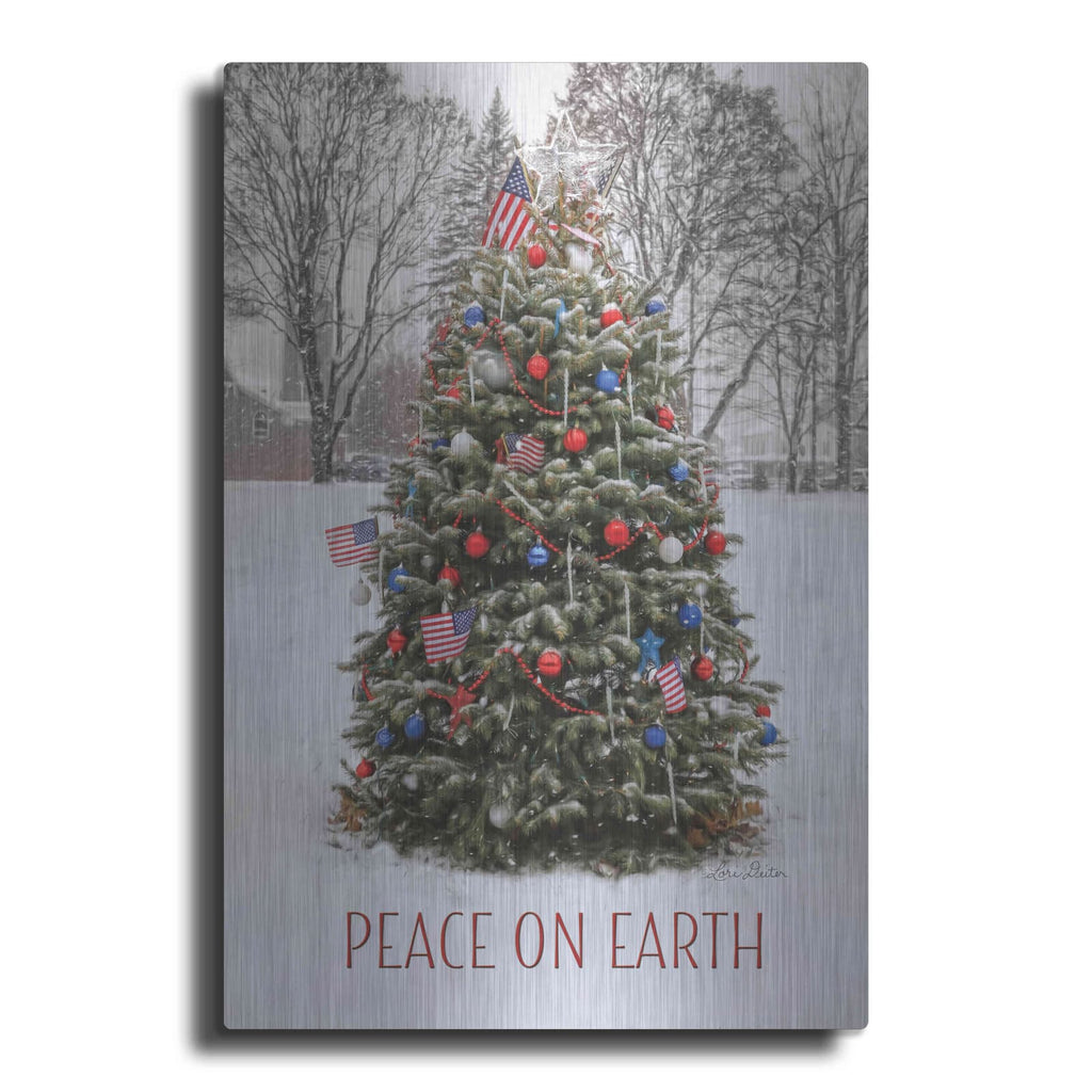 'Peace on Earth Tree' by Lori Deiter – Metal Wall Art
