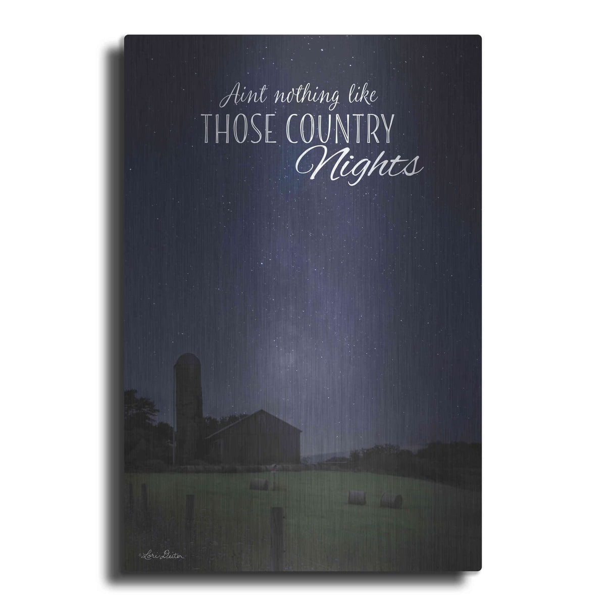 'Country Nights' by Lori Deiter – Metal Wall Art