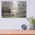 'Live and Love Barn' by Lori Deiter – Metal Wall Art, 16x12 room view