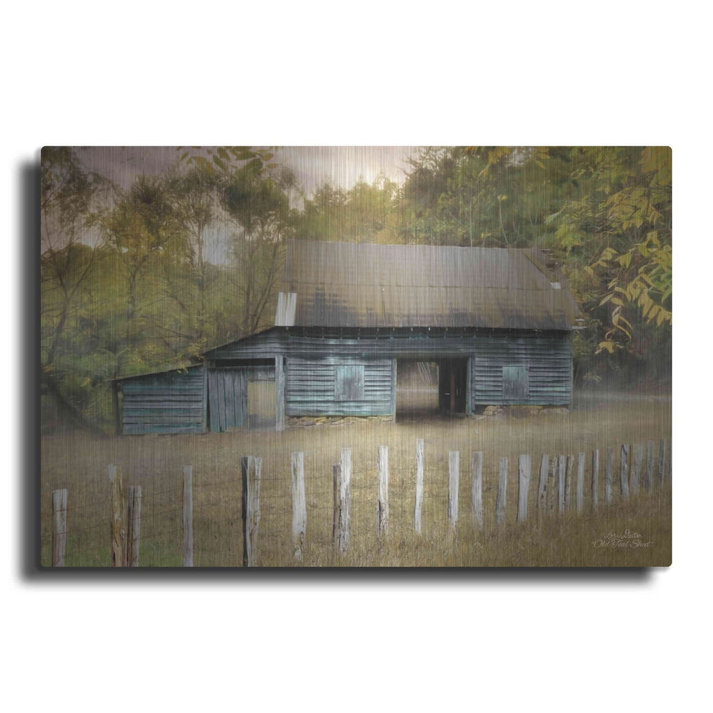'Old Teal Shed' by Lori Deiter – Metal Wall Art