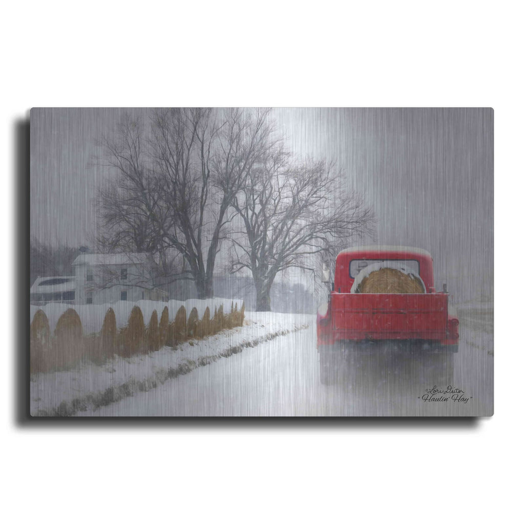 'Haulin' Hay' by Lori Deiter – Metal Wall Art