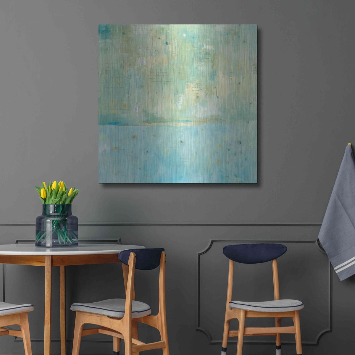 'Dreaming of the Shore' by Melissa Averinos – Metal Wall Art, 36x36 room view