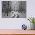 'Snowy Road' by Lori Deiter – Metal Wall Art, 16x12 room view