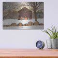 'Snowy Vermont Barn' by Lori Deiter – Metal Wall Art, 16x12 room view