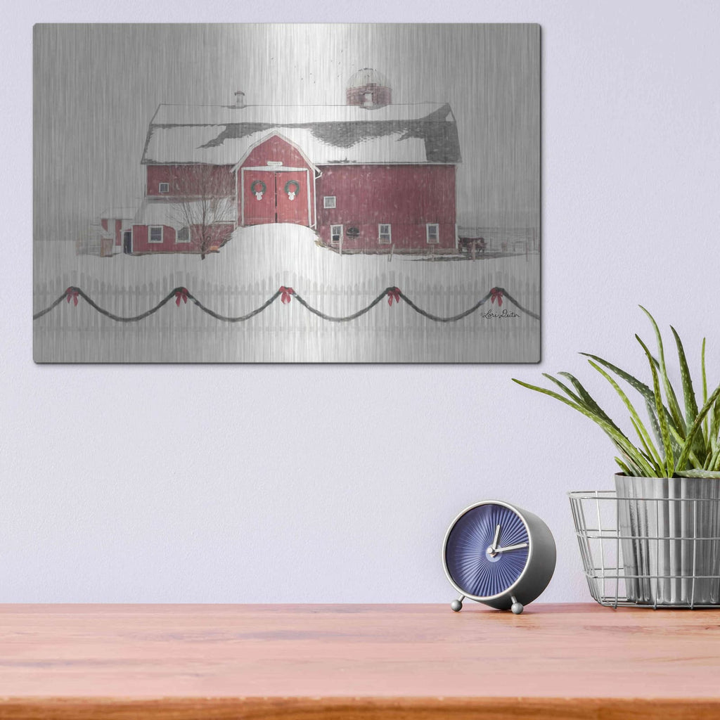 'Please Come Home for Christmas' by Lori Deiter – Metal Wall Art, 16x12 room view