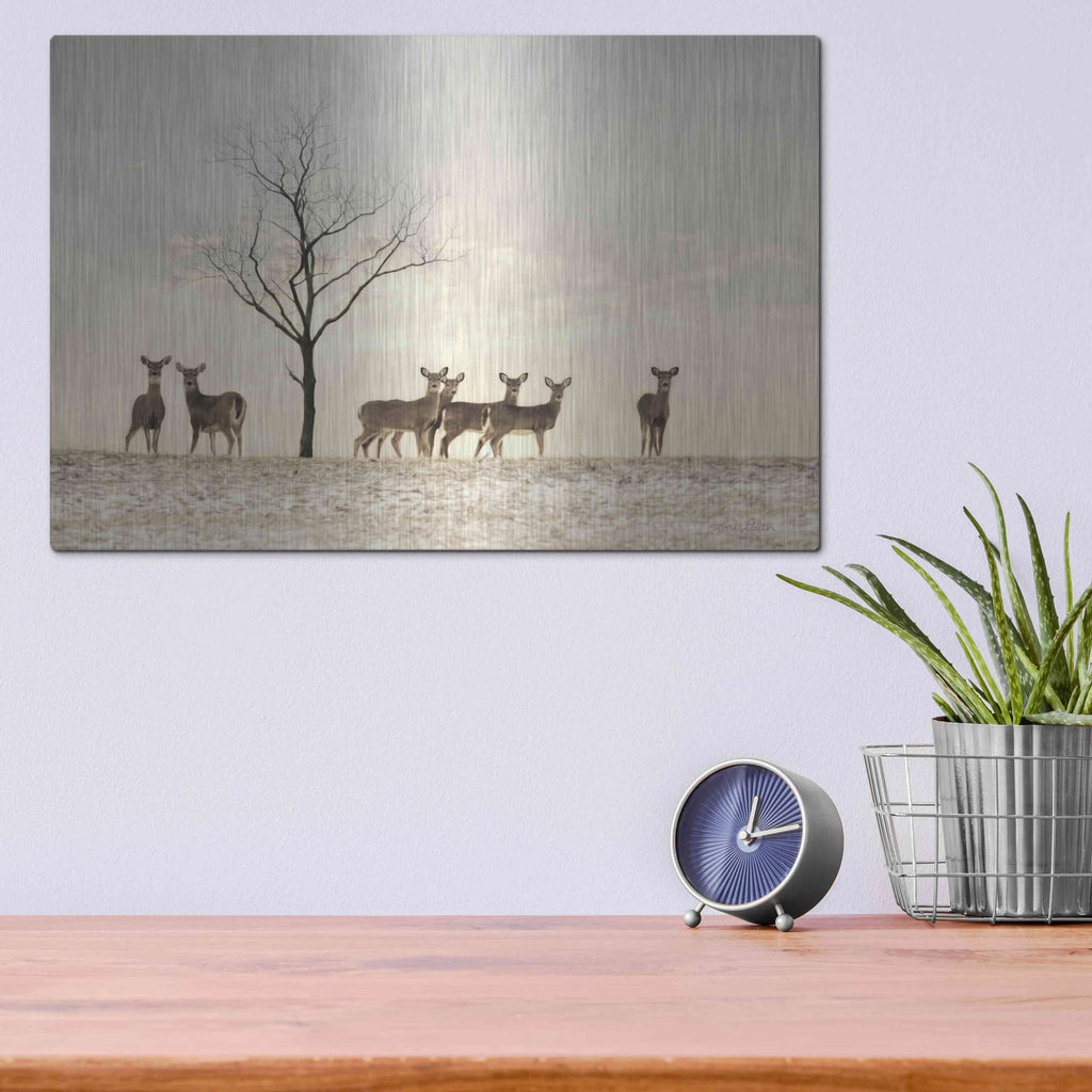'Doe a Deer' by Lori Deiter – Metal Wall Art, 16x12 room view