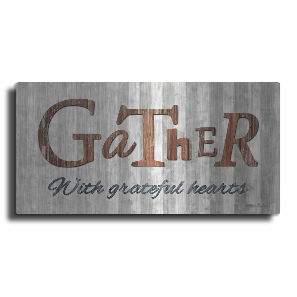 'Gather with Graceful Hearts' by Lori Deiter – Metal Wall Art