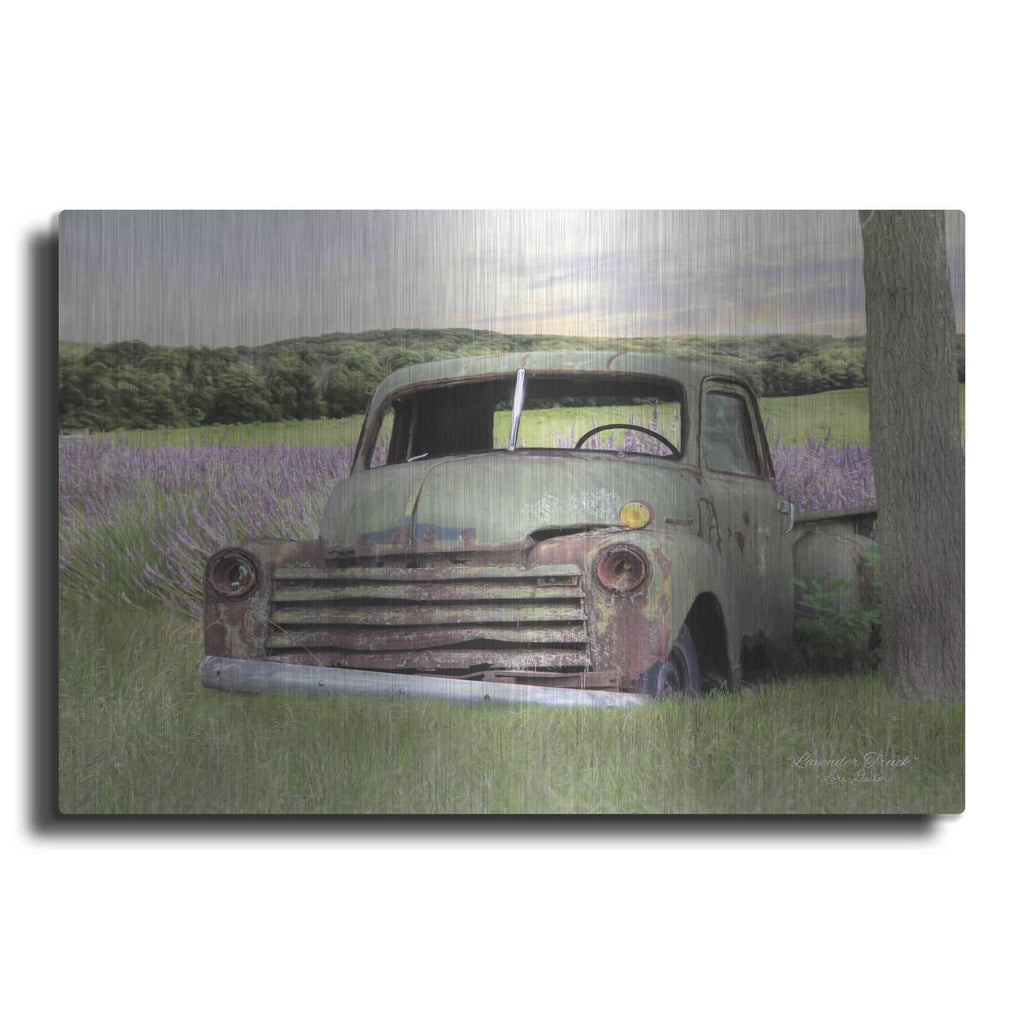 'Lavender Truck' by Lori Deiter – Metal Wall Art