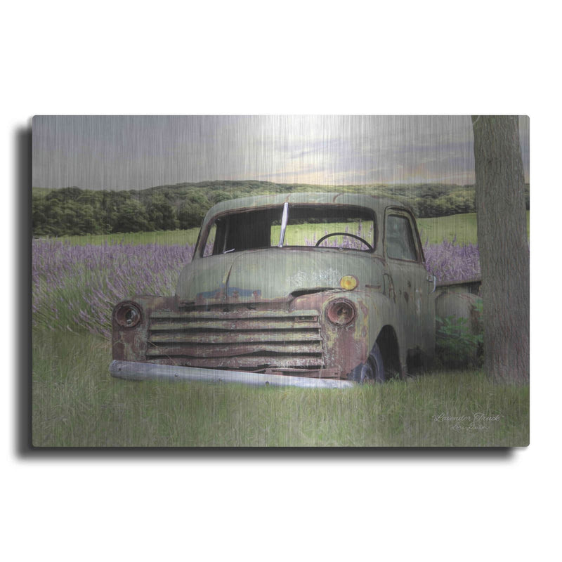 'Lavender Truck' by Lori Deiter – Metal Wall Art