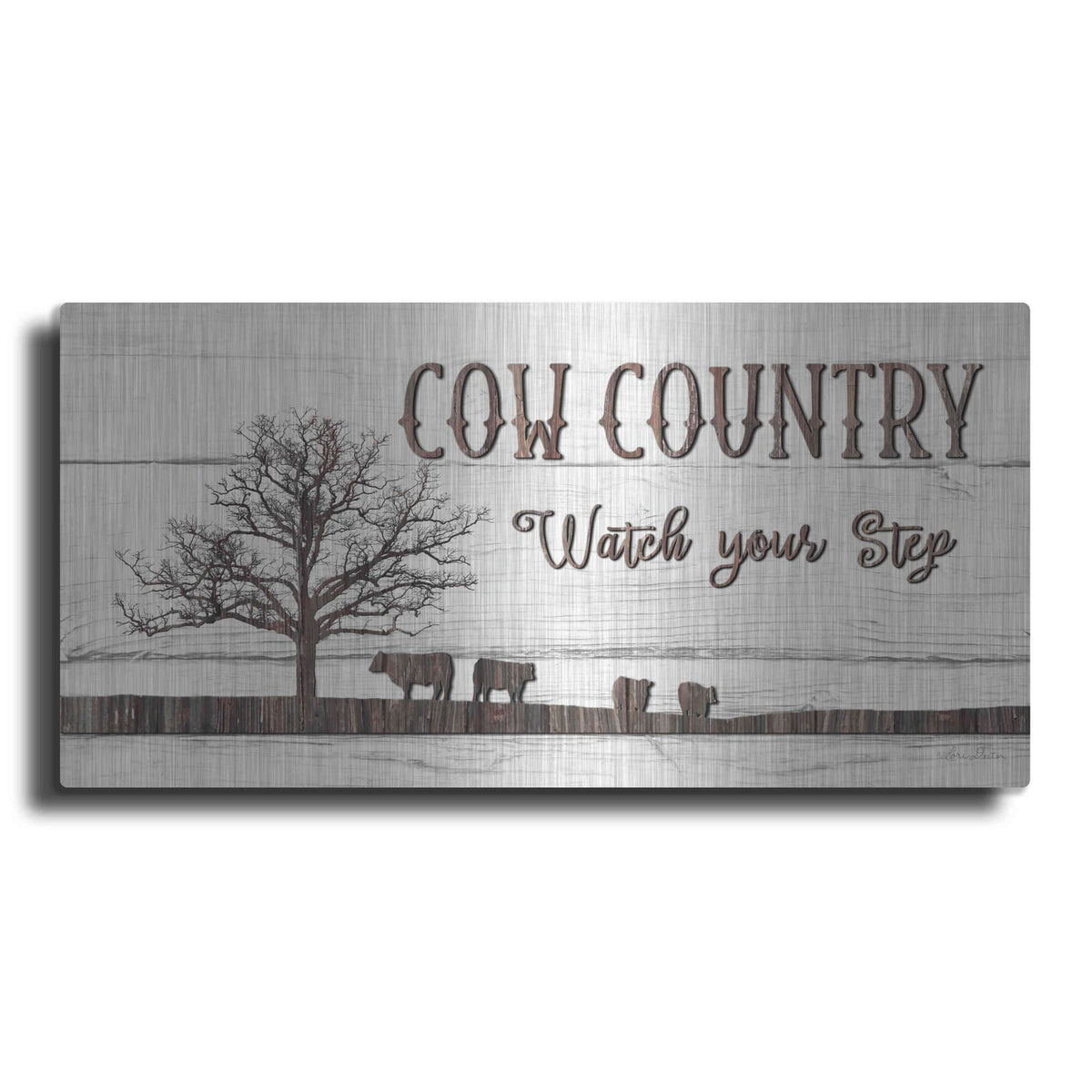'Cow Country' by Lori Deiter – Metal Wall Art