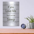 'Let Me Sleep' by Lori Deiter – Metal Wall Art, 12x16 room view