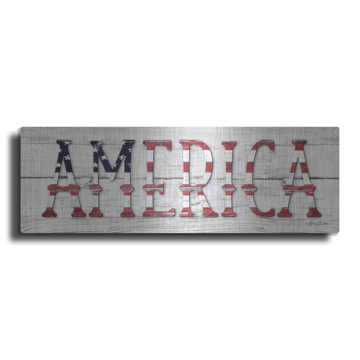 'America' by Lori Deiter – Metal Wall Art