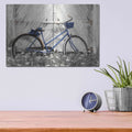 'Blue Bike at Barn' by Lori Deiter – Metal Wall Art, 16x12 room view