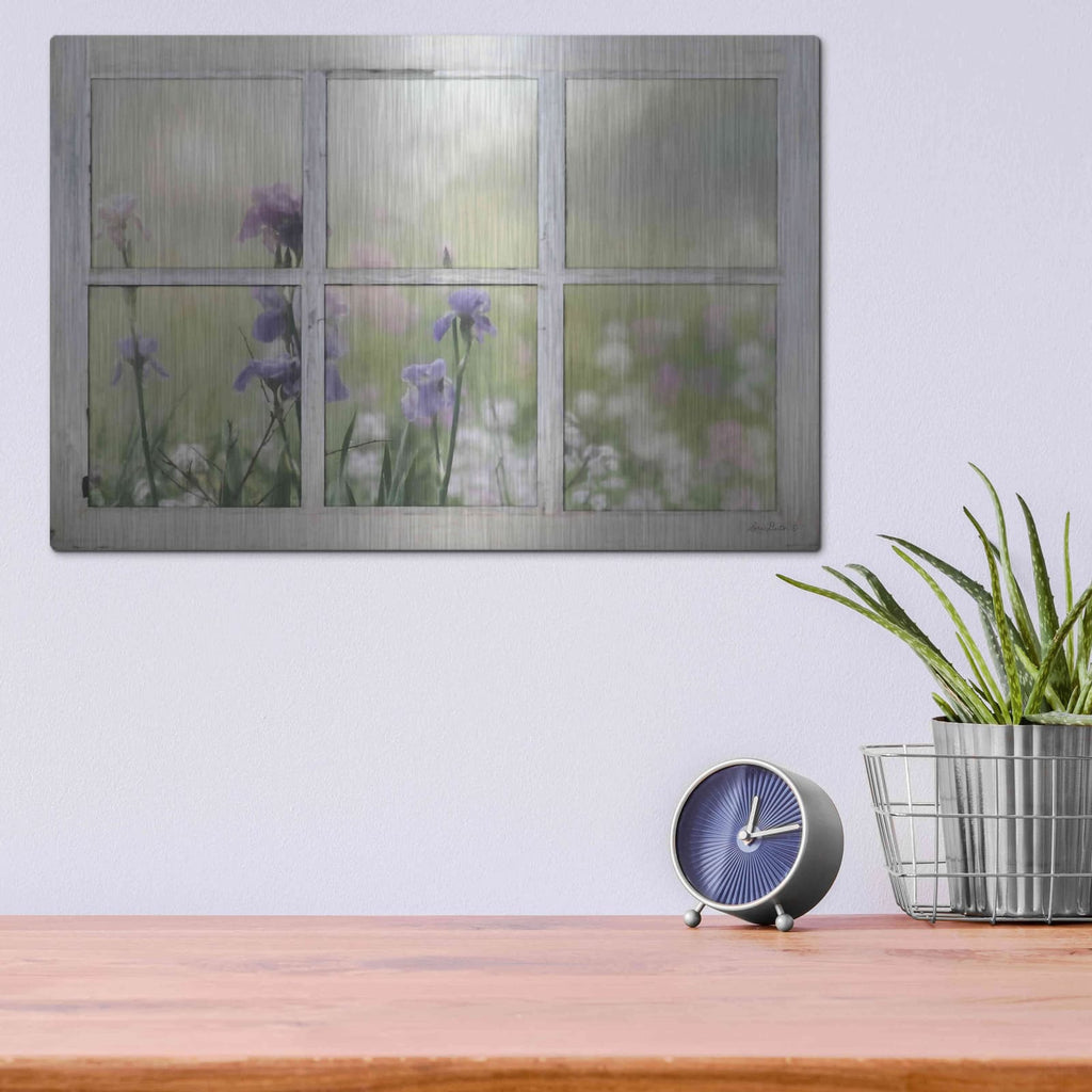 'Framed Flowers' by Lori Deiter – Metal Wall Art, 16x12 room view