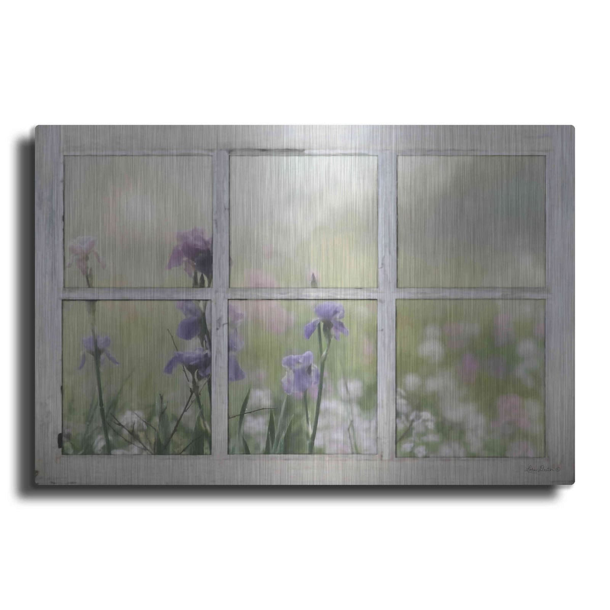 'Framed Flowers' by Lori Deiter – Metal Wall Art