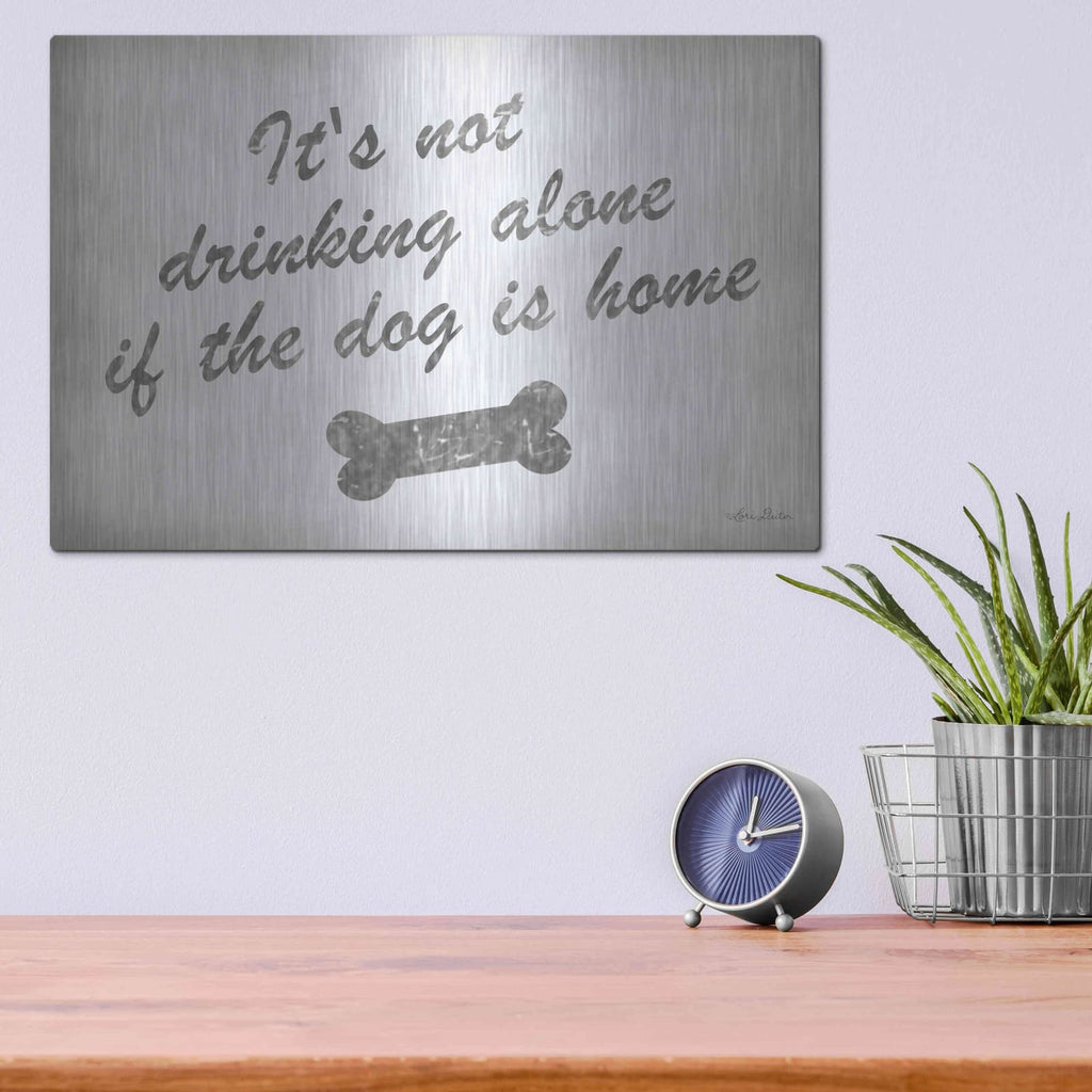 'Drinking Alone' by Lori Deiter – Metal Wall Art, 16x12 room view