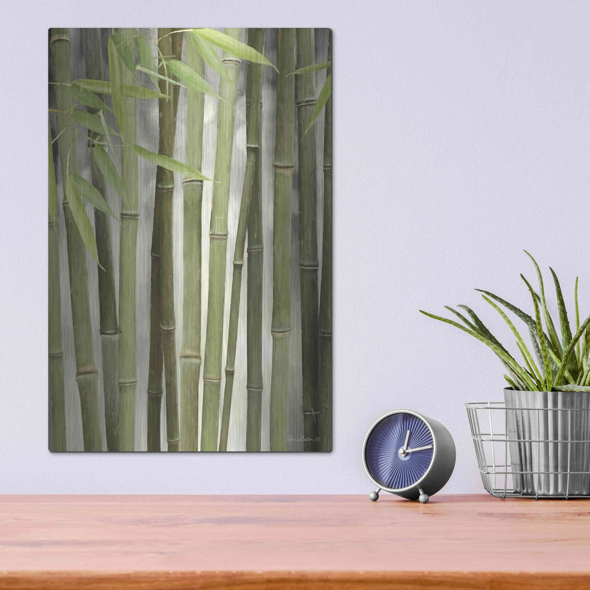 'Backlit Bamboo II' by Lori Deiter – Metal Wall Art, 12x16 room view