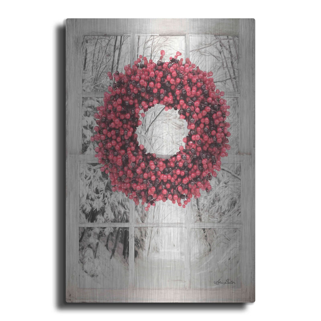 'Beaded Wreath View II' by Lori Deiter – Metal Wall Art