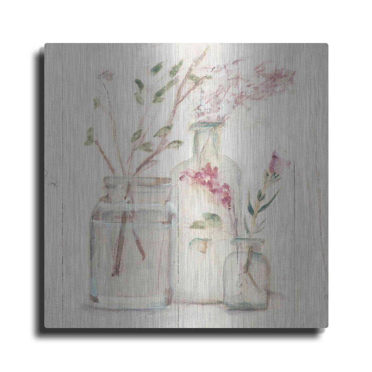 'Blossoms on Birch VI' by Cheri Blum – Metal Wall Art