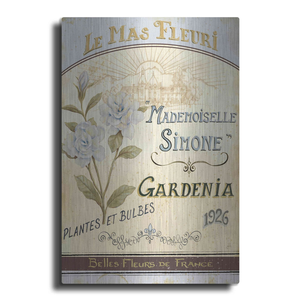 'French Seed Packet IV' by Daphne Brissonnet – Metal Wall Art