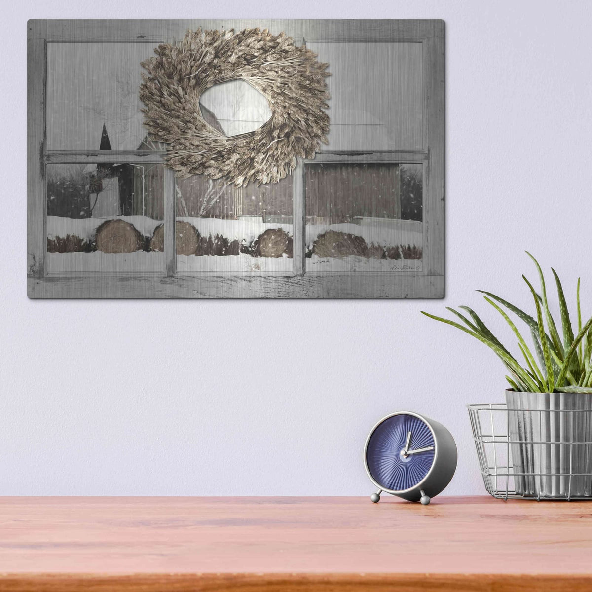 'Millersburg Winter View' by Lori Deiter – Metal Wall Art, 16x12 room view