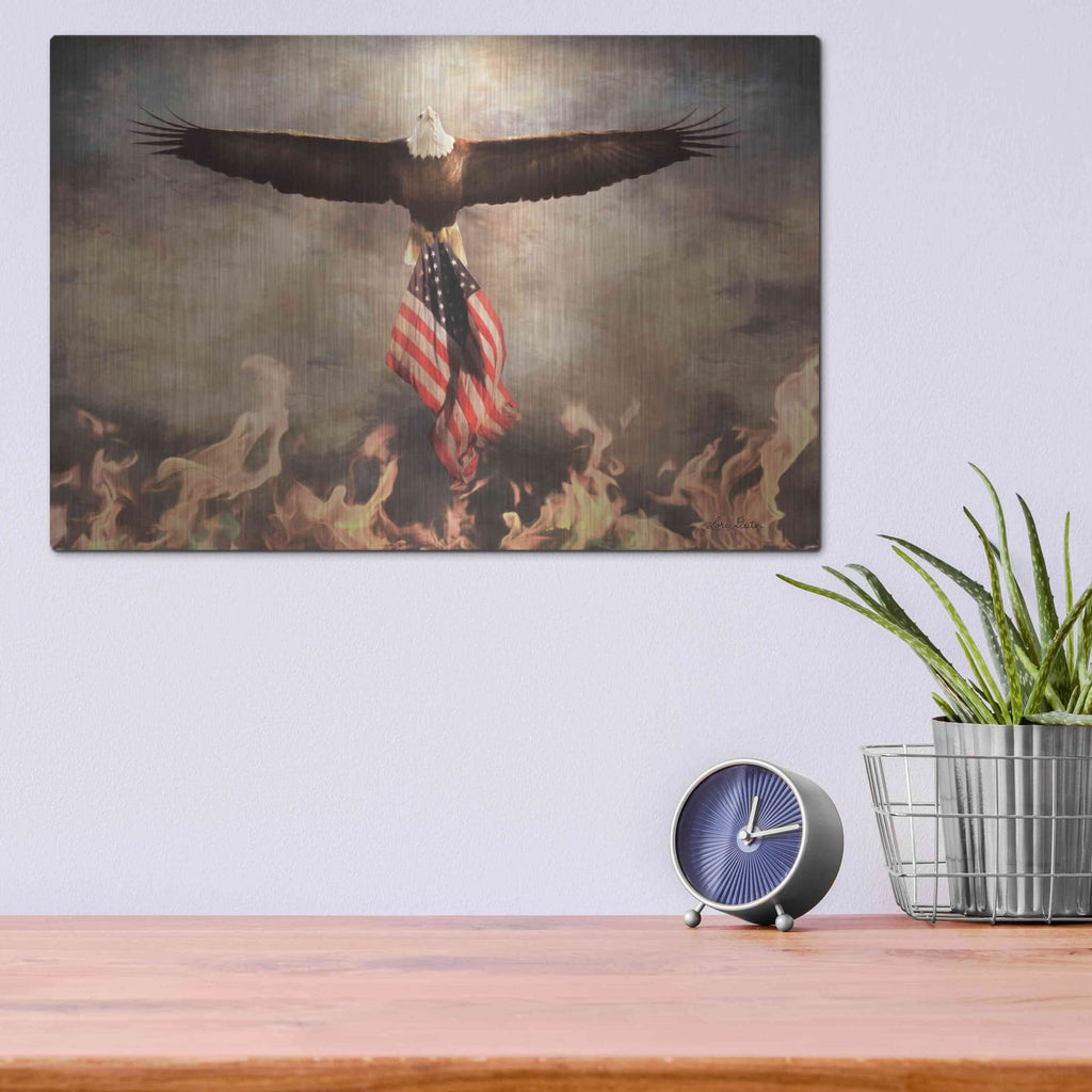'Blaze of Glory' by Lori Deiter – Metal Wall Art, 16x12 room view