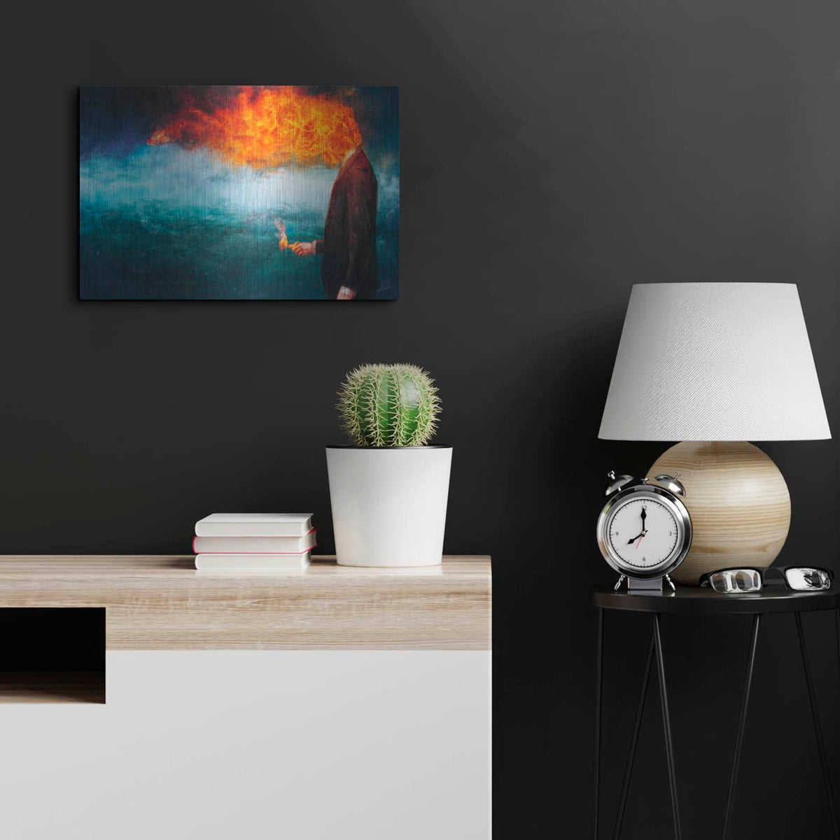 'Deep' by Mario Sanchez Nevado – Metal Wall Art, 24x16 room view
