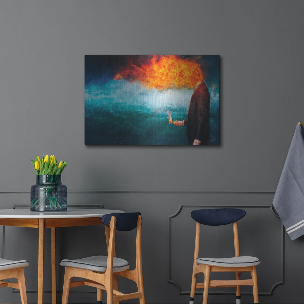 'Deep' by Mario Sanchez Nevado – Metal Wall Art, 36x24 room view