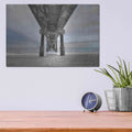 'Beneath the Outer Banks Beach Pier' by Lori Deiter – Metal Wall Art, 16x12 room view
