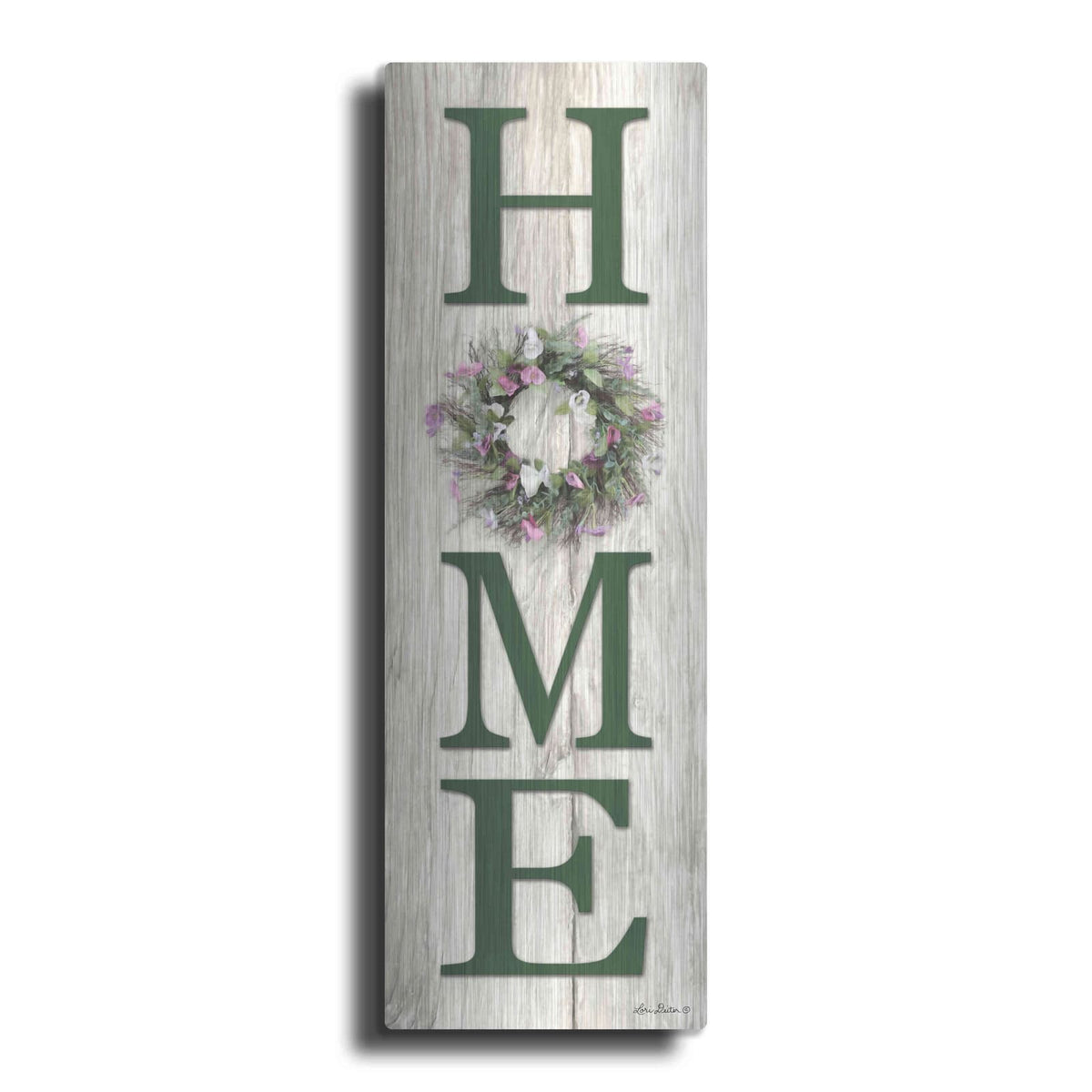 'Spring Home Wreath' by Lori Deiter – Metal Wall Art