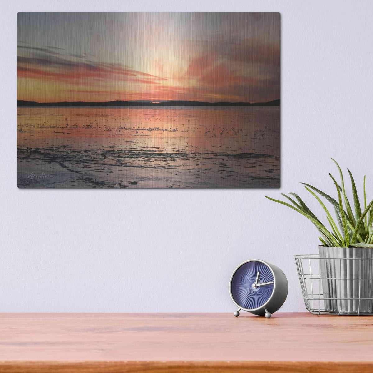 'Fire and Ice' by Lori Deiter – Metal Wall Art, 16x12 room view