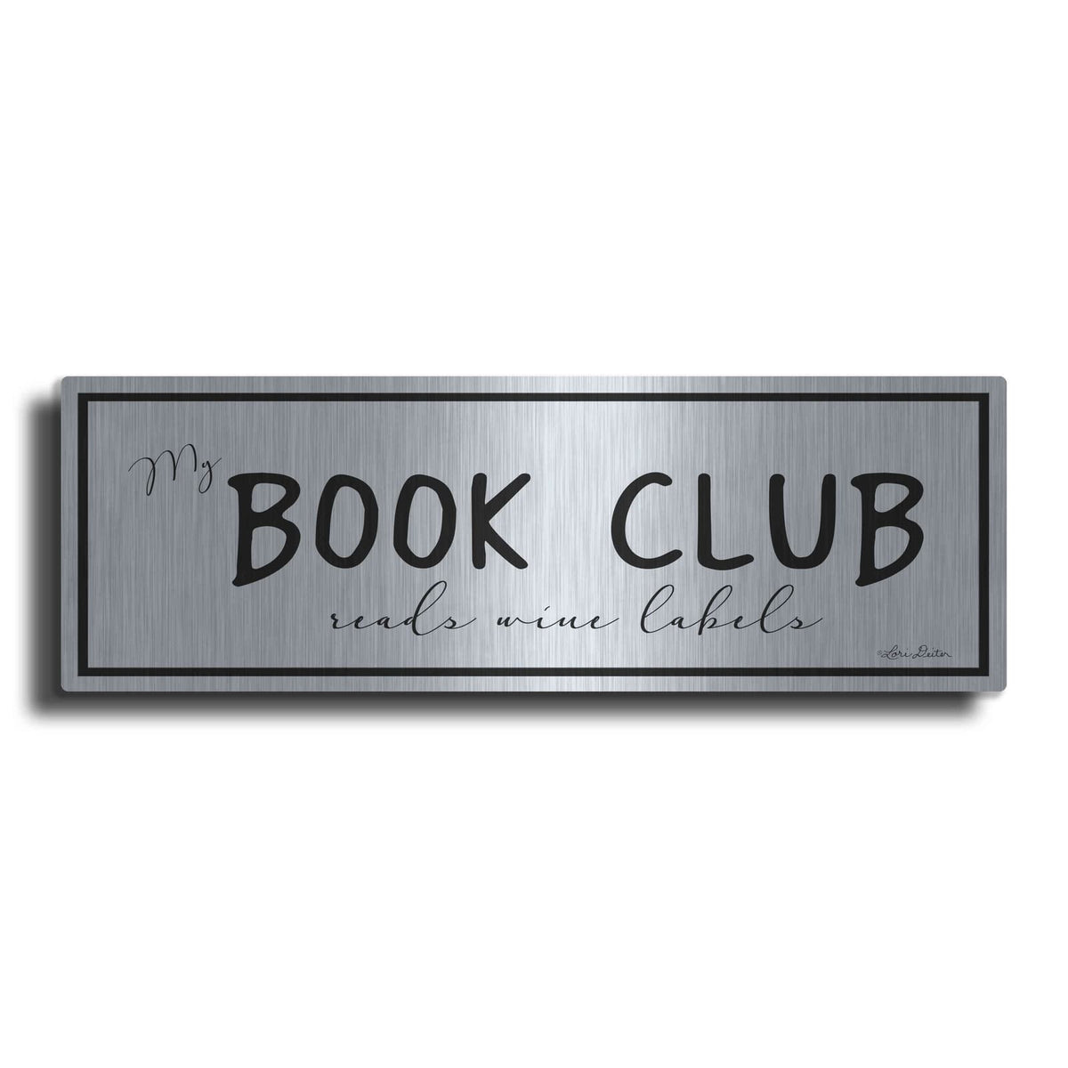 'My Book Club' by Lori Deiter – Metal Wall Art
