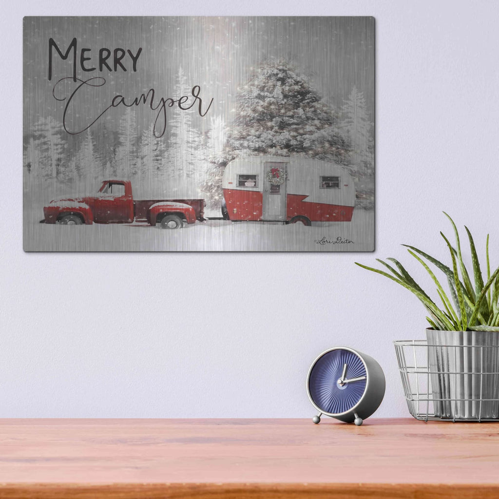 'Merry Camper' by Lori Deiter – Metal Wall Art, 16x12 room view