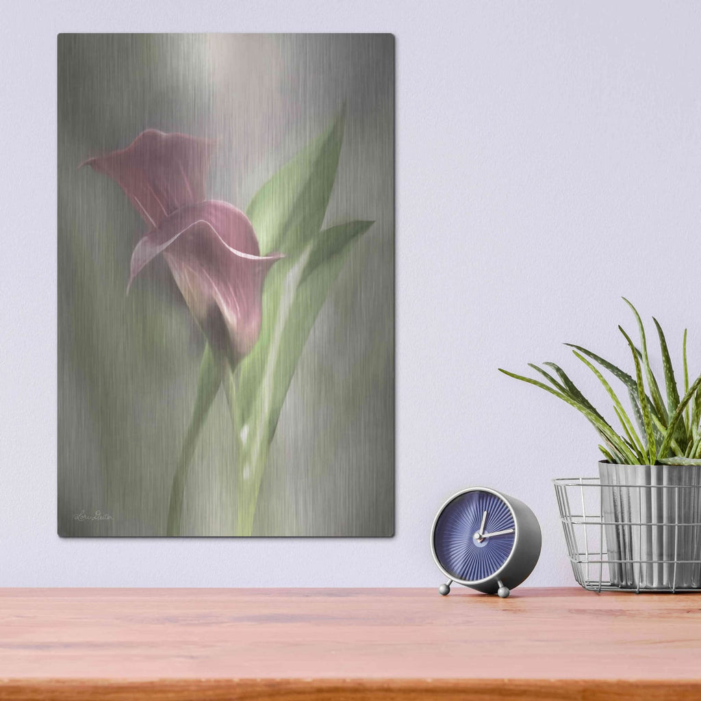 'Pink Calla Lily' by Lori Deiter – Metal Wall Art, 12x16 room view