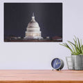 'US Capital at Night' by Lori Deiter – Metal Wall Art, 16x12 room view