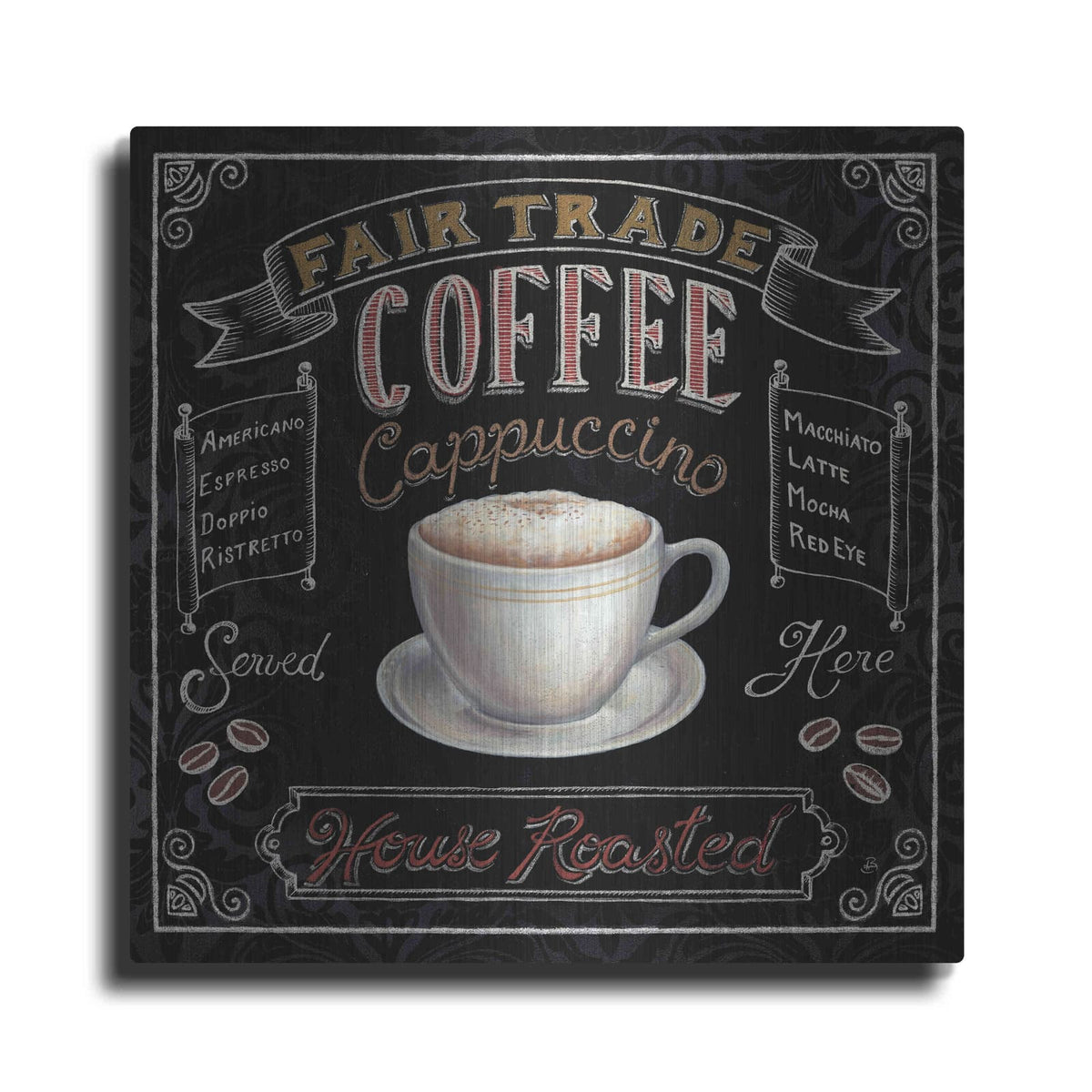 'Morning Treat Square I' by Daphne Brissonnet – Metal Wall Art