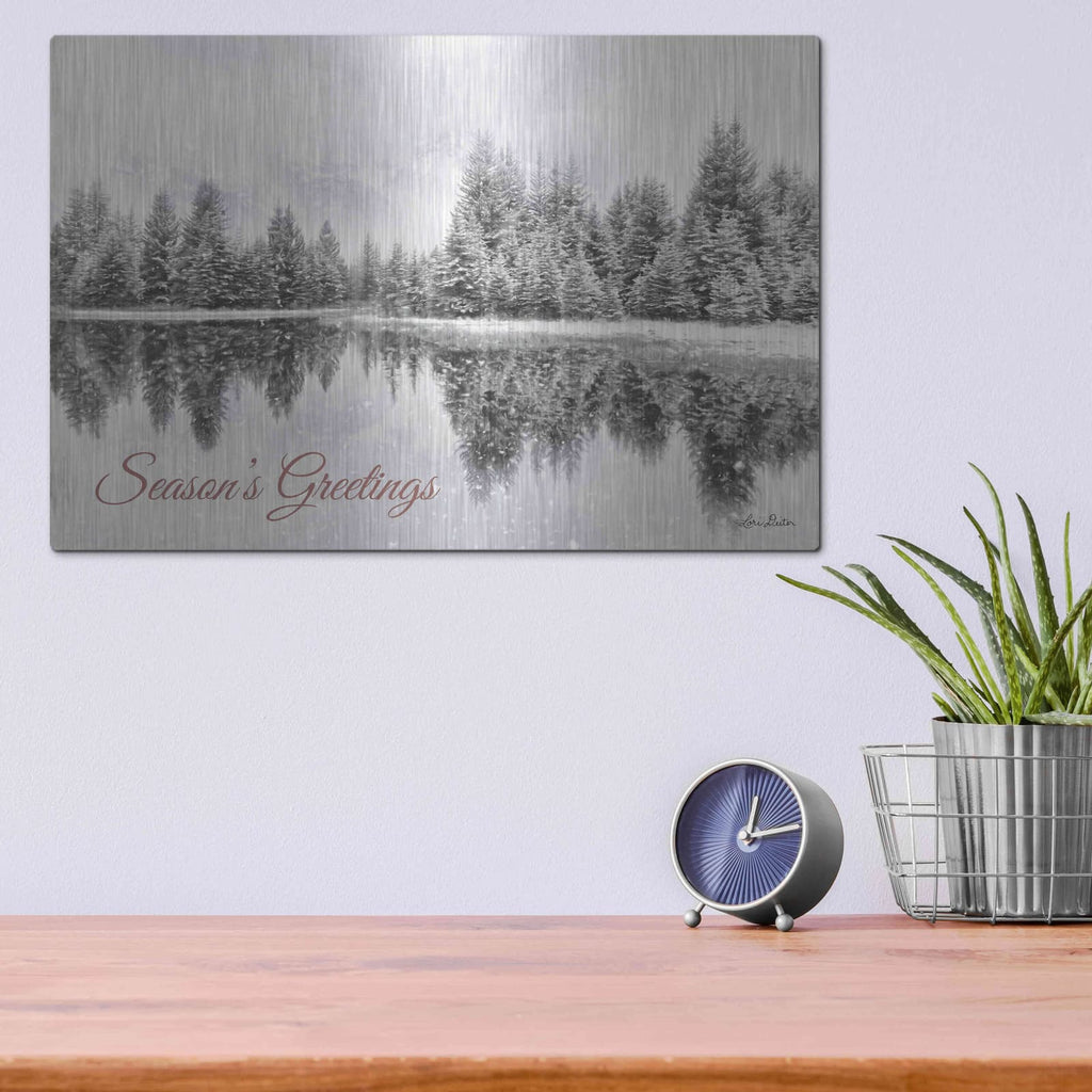 'Schwabachers Seasons Greetings' by Lori Deiter – Metal Wall Art, 16x12 room view