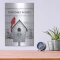 'Christmas Birdhouse' by Lori Deiter – Metal Wall Art, 12x16 room view