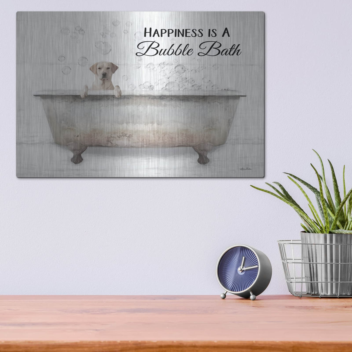 'Bubble Bath' by Lori Deiter – Metal Wall Art, 16x12 room view