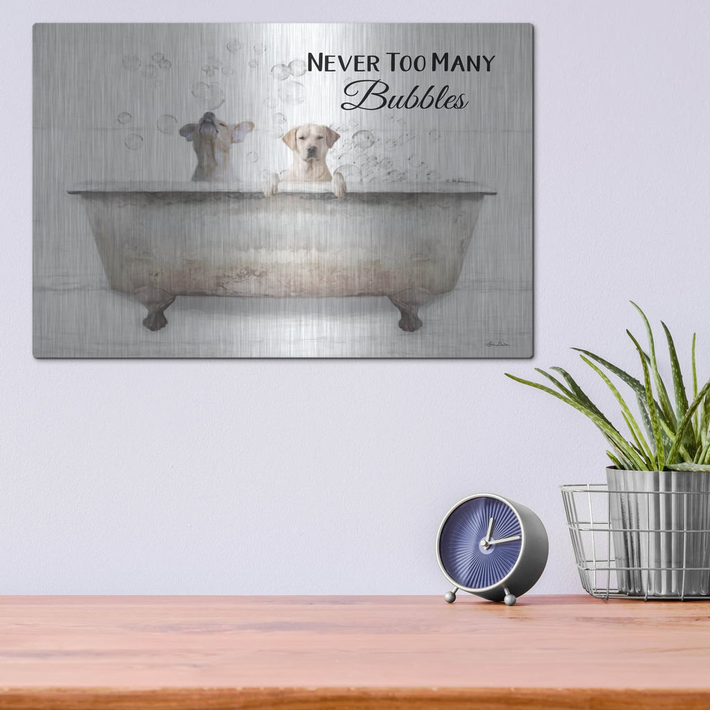 'Never Too Many Bubbles' by Lori Deiter – Metal Wall Art, 16x12 room view