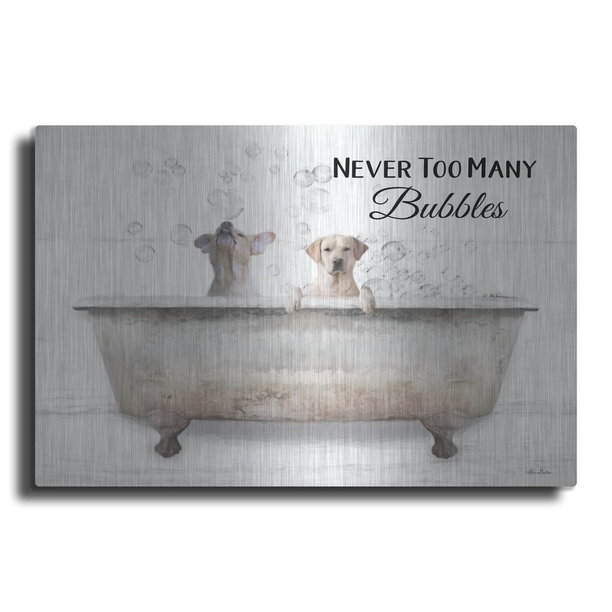 'Never Too Many Bubbles' by Lori Deiter – Metal Wall Art
