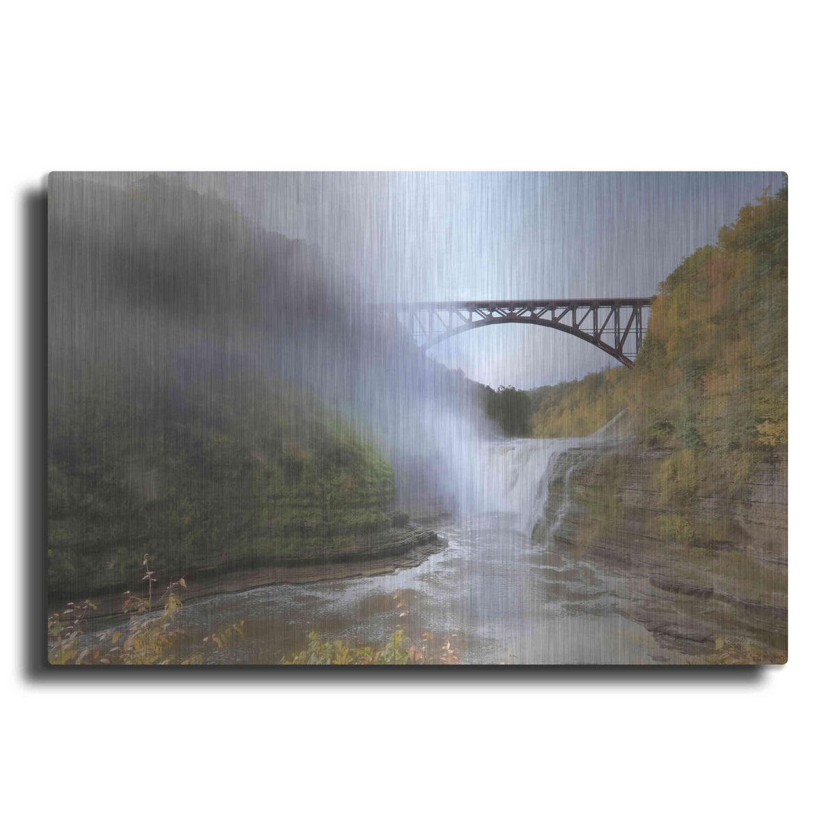 'Letchworth Upper Falls' by Lori Deiter – Metal Wall Art