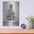 'Buffalo Plaid Mini Tree' by Lori Deiter – Metal Wall Art, 12x16 room view